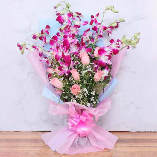 5 Stems - Oriental Pink Lilies
